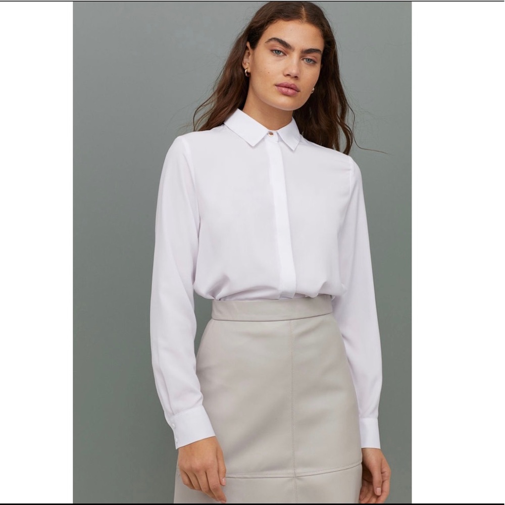 Long Sleeve Button Down Blouse